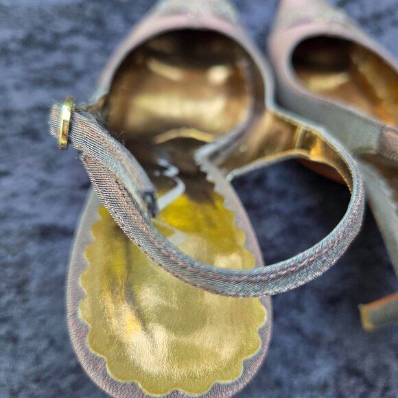 Nina Ireland GS, Bronze Glimmer Slingback Pumps - Picture 7 of 11